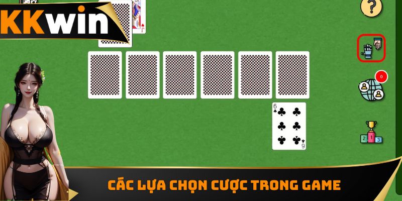 Các lựa chọn cược trong bài tần