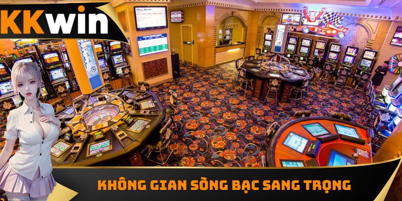 Không gian sòng bạc sang trọng